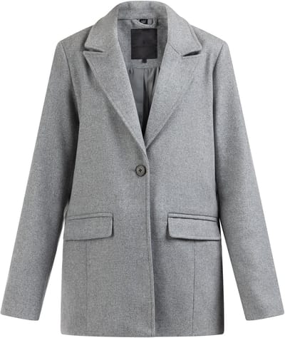 DreiMaster Lange blazer van wolmix