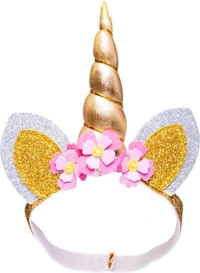 Heless poppen haarband eenhoorn - multicolor - 28-35 cm - accessoire.