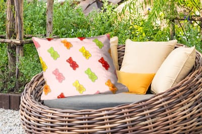 Buitenkussens - Kleur - Snoep - Roze - 60x40 cm - Weerbestendig