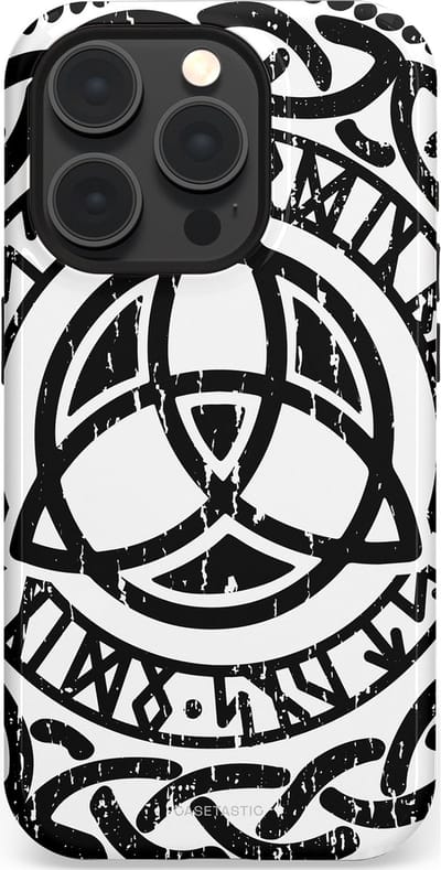 Casetastic Hoesje Geschikt voor Apple iPhone 15 Pro Magsafe - Stijlvolle Beschermende Duo-layer Case - Valhalla eer