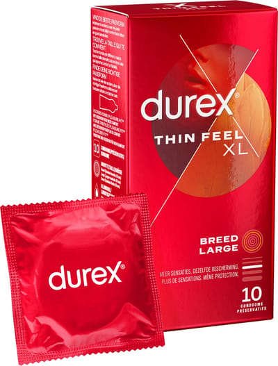 Durex Condooms Thin Feel XL 10st - 6 Stuks - Voordeelverpakking
