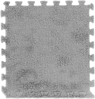 Schuimrubberen Matten - Puzzelmatten - Zachte Speelruimte - In elkaar grijpend ontwerp - 31x30 cm - Grijs