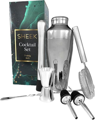 Fjesta© RVS cocktailset - 7 delig - Zilver
