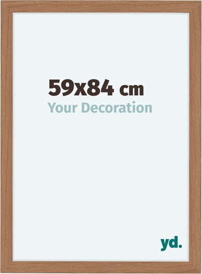 Your Decoration - Fotolijst 59x84 cm - MDF - Notenhout Licht - Como