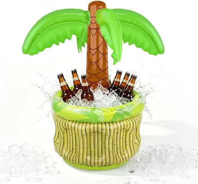 Opblaasbare Palm Cooler 68 cm - PVC - Decoratief en praktisch - Perfect voor zomerfeesten - SnelShoppen