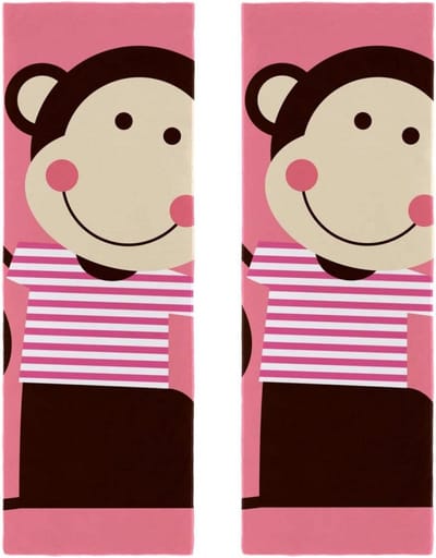 Microvezel Handdoeken - Sporthanddoeken - Zweet Afvegen - Ultra Zacht - 30x81 cm - Roze Aap