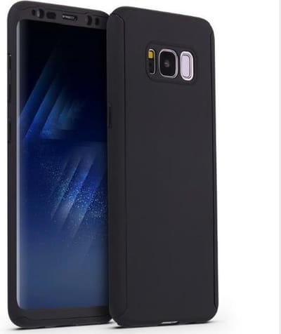 360-graden Frosting Beschermhoesje Set voor Galaxy S8 Plus _ Zwart
