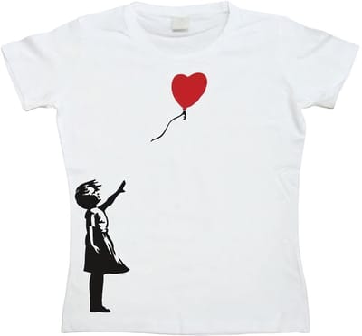 Hybris Dames Girl With Balloon Girly T-shirt SH-5-15094-H11-6