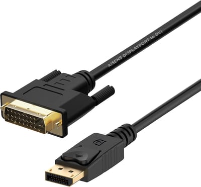 DisplayPort to DVI Adapter Aisens A125-0366 2 m Black