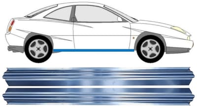 Reparatie dorpel voor Fiat Coupe 1993-2000 / COUPE / Set