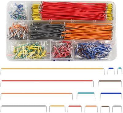 840 Stuks Breadboard Jumperkabels Set - Mannelijk naar Mannelijk - 14 Lengtes voor Experimentele Circuits