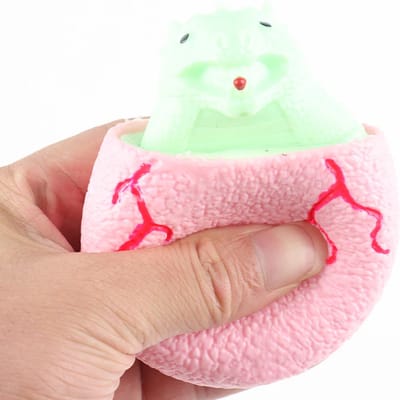 Kwalitatieve Dinosaurus Ei Knijpbal / Stressbal | Dino Egg | Fidget Toy | Anti-Stress Speelgoed - Roze