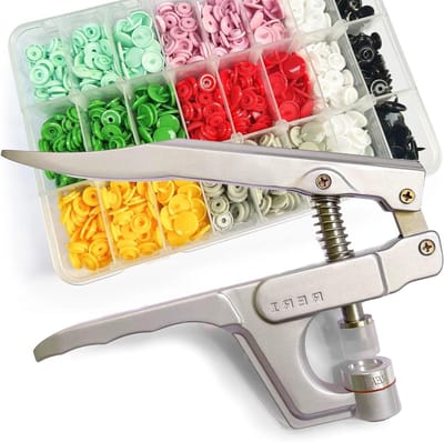 Snap Poppers met Snap Pliers 360 Set T5 - 24 Kleuren voor Creatieve DIY Projecten en Handwerk
