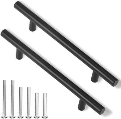 Set van 20 Matte Zwarte Keukenhandgrepen 130mm - Comfortabele Handgrepen voor Keukenkasten en Meubels, Perfect voor Lades en Deuren