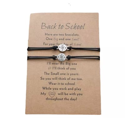 Akyol - nieuwe schooljaar student - back to school - nieuwe avontuur - terug naar school - nieuwe schooljaar - cadeau voor je kind - cadeau voor een vriendin - vriendschaps armband - vriendschap - bff armband - moeder en dochter armband