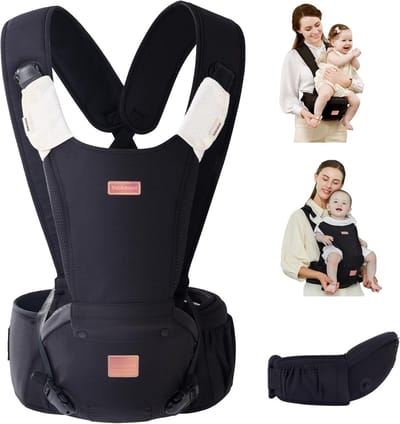 Ergonomische Baby Draagzak met Heupzitje voor Pasgeborenen en Peuters