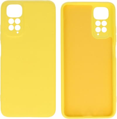 Xiaomi Redmi Note 11 / 11s 4G Hoesje - 2.0mm Dikke Fashion Telefoonhoesje Backcover - Siliconen Hoesje - Geel