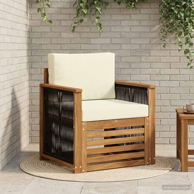 vidaXL - Buiten - Midden - Sofa - Naturel