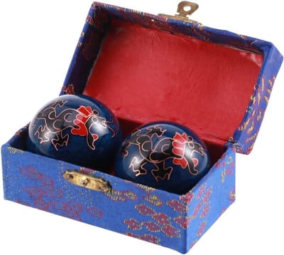 2 Stuks Hand Oefenballen voor Gezondheid en Ontspanning - Chinese Baoding Ballen voor Massage en Fitness