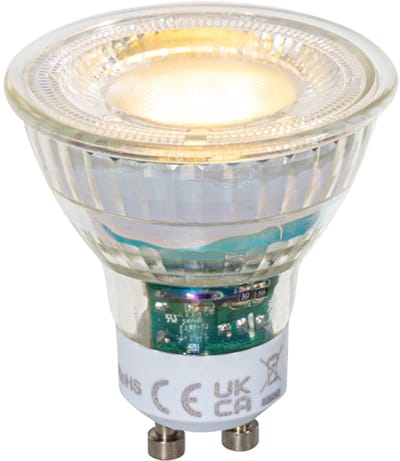LUEDD GU10 50mm dimbare LED lamp helder 2.5W 450 lm 2700K
