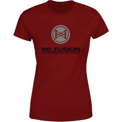 Back To The Future Mr Fusion Women's T-Shirt - Burgundy - L