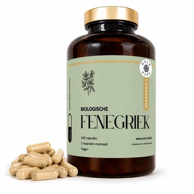 Fenegriek Capsules 240 stuks – 100% Biologisch Zaadpoeder – Plantaardig Supplement – Vegan – Ocin Vita