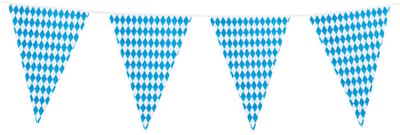 Boland Vlaggenlijn Beieren - 8 meter - 30 x 45 cm - oktoberfest - vlaggentjes