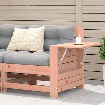 Tuinbank Douglas - Buitenbank Hout - Ontspannen in de tuin - Met bijzettafel - Zonder armleuningen - Douglas