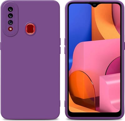 Cadorabo Hoesje geschikt voor Samsung Galaxy A20s in FLUID MAT PAARS - Beschermhoes gemaakt van flexibel TPU silicone Cover Fluid Case