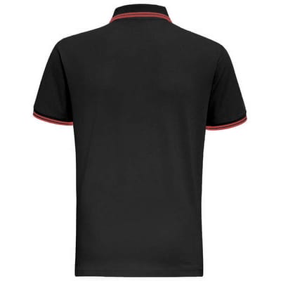Asquith & Fox Heren Klassiek Fit getipt Poloshirt (Zwart / Oranje)