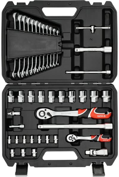 Yato YT-38742 Serie - Dopsleutelset - 41 stuks - Chroom-Vanadiumstaal - Ergonomische Handgreep