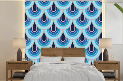 Behang - Fotobehang Retro - Patronen - Art Nouveau - Breedte 240 cm x hoogte 240 cm