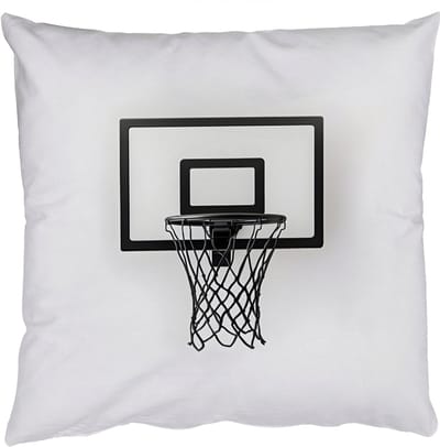 Sierkussens - Kussentjes Woonkamer - 50x50 cm - Basketbalbord - Minimalistisch - Zwart