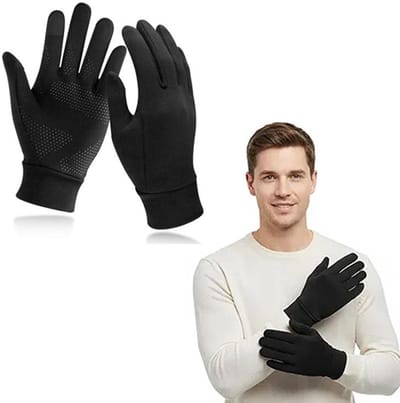 KZQ Touchscreenhandschoenen - Sport- en outdoorhandschoenen - Lichtgewicht hardloophandschoenen - Maat L - Antislip en warm - Unisex - Geschikt voor hardlopen, autorijden en fietsen.