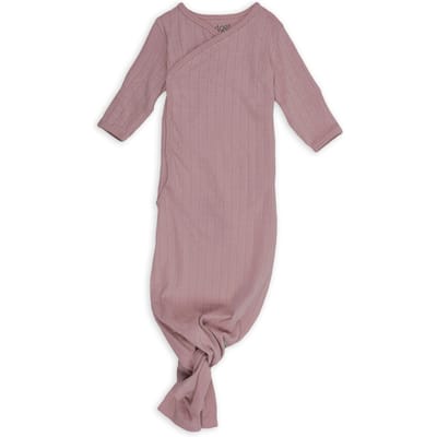 Lodger Hopper - Newborn Slaapzak - Paars - 0.3 TOG - 62cm - Biologisch Katoen - Hydrofiel - Slaapzak baby