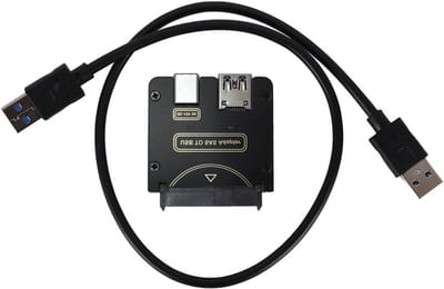SAS 29 Pin naar USB 3.0 Hard Drive Adapter voor Windows 7/10/11 en Linux - Snelle Gegevensoverdracht en Compatibiliteit
