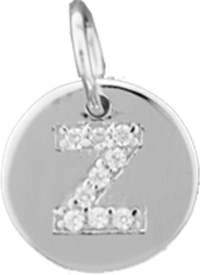 The Jewelry Collection Bedel Letter Z Zirkonia - Zilver