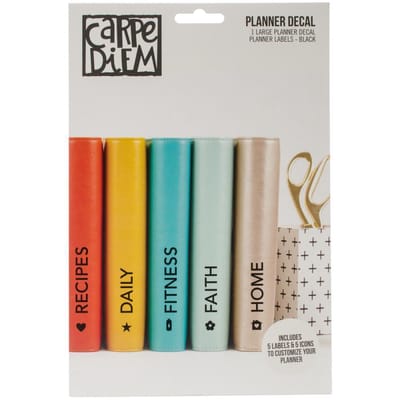 Carpediem - Planner Decal - Home-Recipes-Faith-Fitness-Daily - large