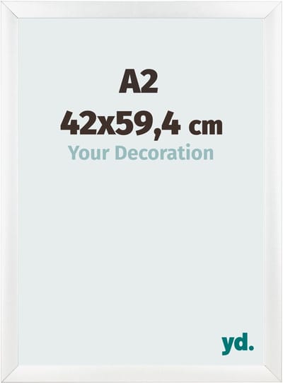 Your Decoration - Fotolijst A2 42x59,4 cm - MDF - Wit Mat - Pisa