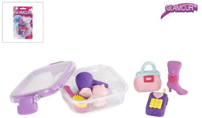 Pocket Money Glamor Girls Erasers 8-Pack 8cm