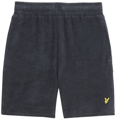 Lyle & Scott Towelling Short Broeken Jongens - Zwart - Maat 128/134