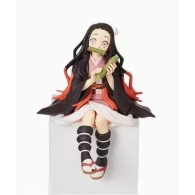 10-15cm anime Demon Slayer actiefiguur PVC model pop verzamelobject speelgoed auto figuur Kamado Tanjiro Nezuko zittende ornamenten