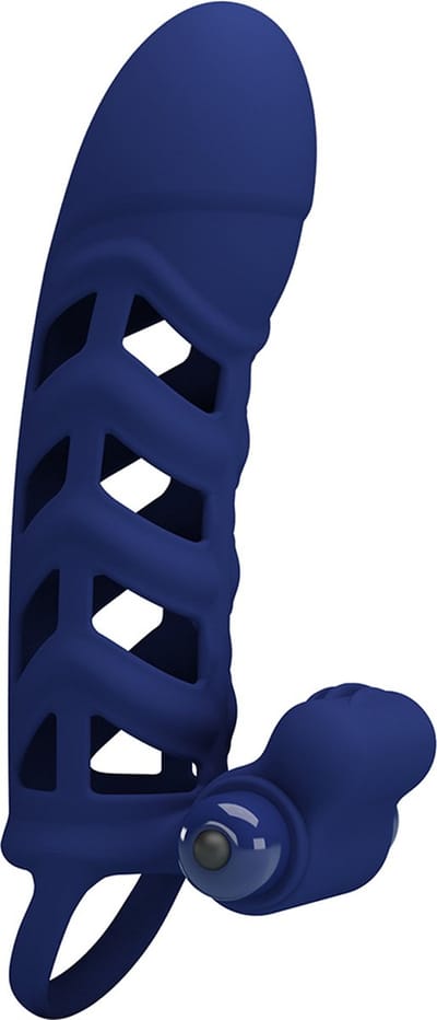 Pretty Love - Altaf - Vibrerende Penis Sleeve - Donkerblauw