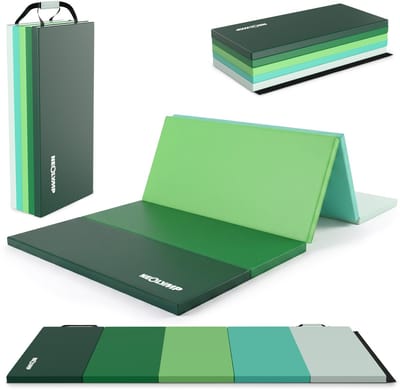 NEOLYMP Opvouwbare gymmat met handvat en klittenband voor yoga 200X100X3CM
