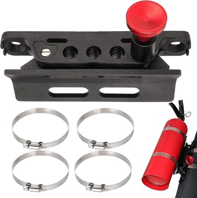 Auto Brandblusser - Veiligheidset - Noodsituaties Voorkomen - Snelle Ontgrendeling Houder - 27 x 14 cm - Zwart