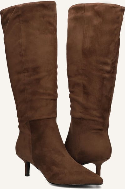 Notre-V 0673-01 Laarzen - Suèdelook - Dames - Bruin - Maat 37