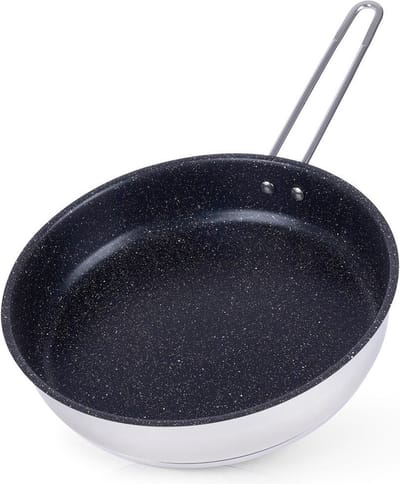 Koekenpan Edelstaal GRANDE 26 cm - Multifunctionele Pan voor Vlees - Groenten