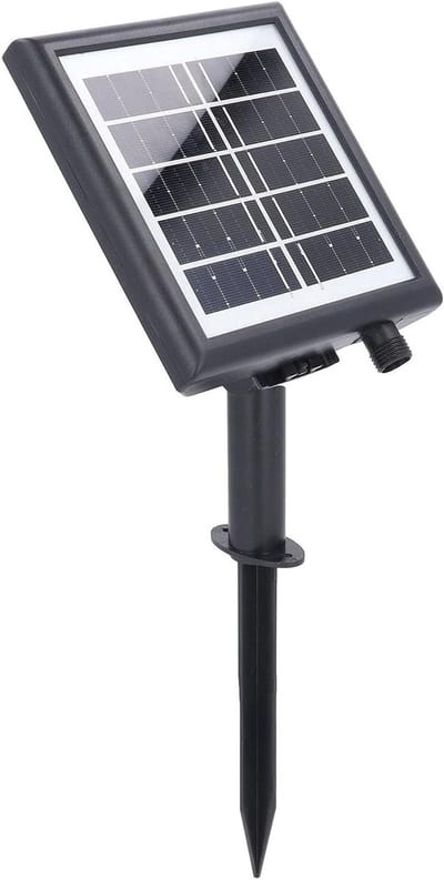 Vervangend Zonnepaneel - Zonne-lichtsnoer Controller - Buitenverlichting Instellen - Met Afstandsbediening - IP65 Waterdicht - Zwart