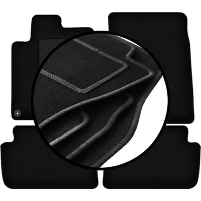 Complete set veloursmatten voor: Peugeot 407 coupé, sedan, stationwagen (2004-2011)