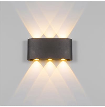 Wandlamp - Up en Down verlichting - 3 Lampen - Warm wit LED - Waterdicht - 6 W - Binnen EN Buiten - Sfeerverlichting